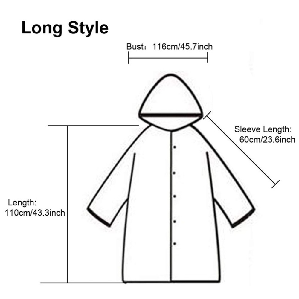 Transparent Hooded Raincoat Lightweight With Belt - Picture 6 of 7
